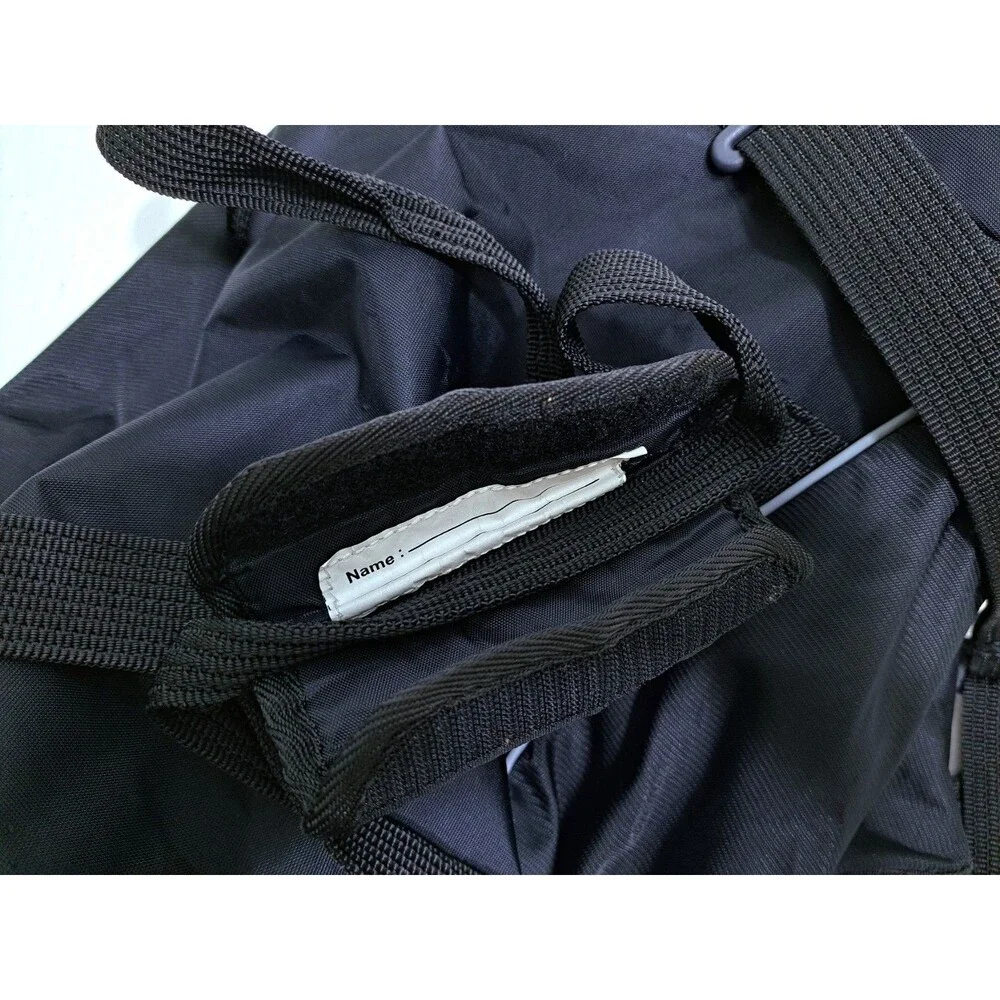 Nike Gym Duffle Bag Shoulder Strap Swoosh Black Carry On Travel Overnight